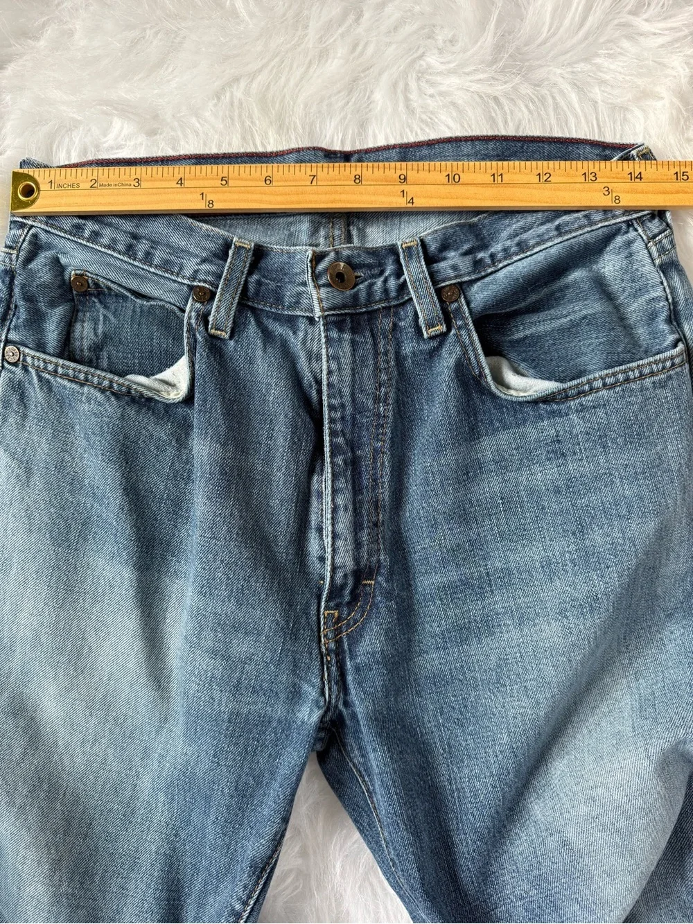 J. Crew Straight-Leg Jeans in Washed Blue 30W-30L
